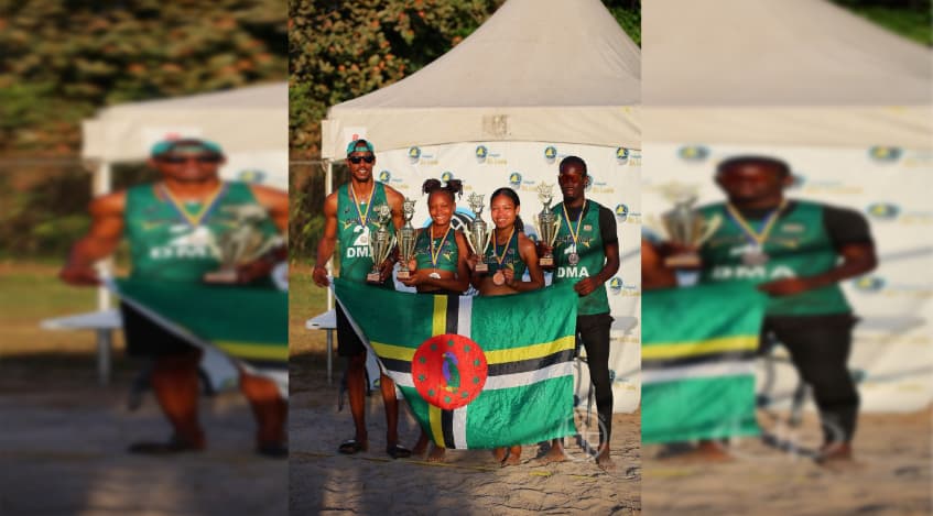 Dominica wins double bronze at ECVA Beach Volleyball
