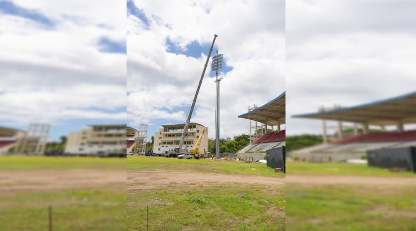 Windsor Park Stadium Lighting Project Nears Completion
