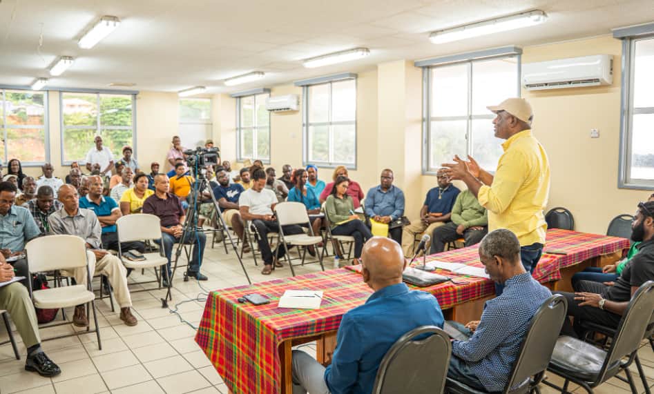 PM Skerrit consults Marigot fishers on entry port plan