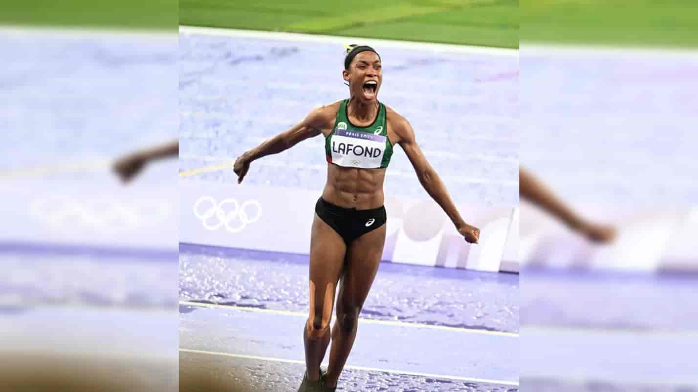 Thea LaFond competes at Oslo Diamond League