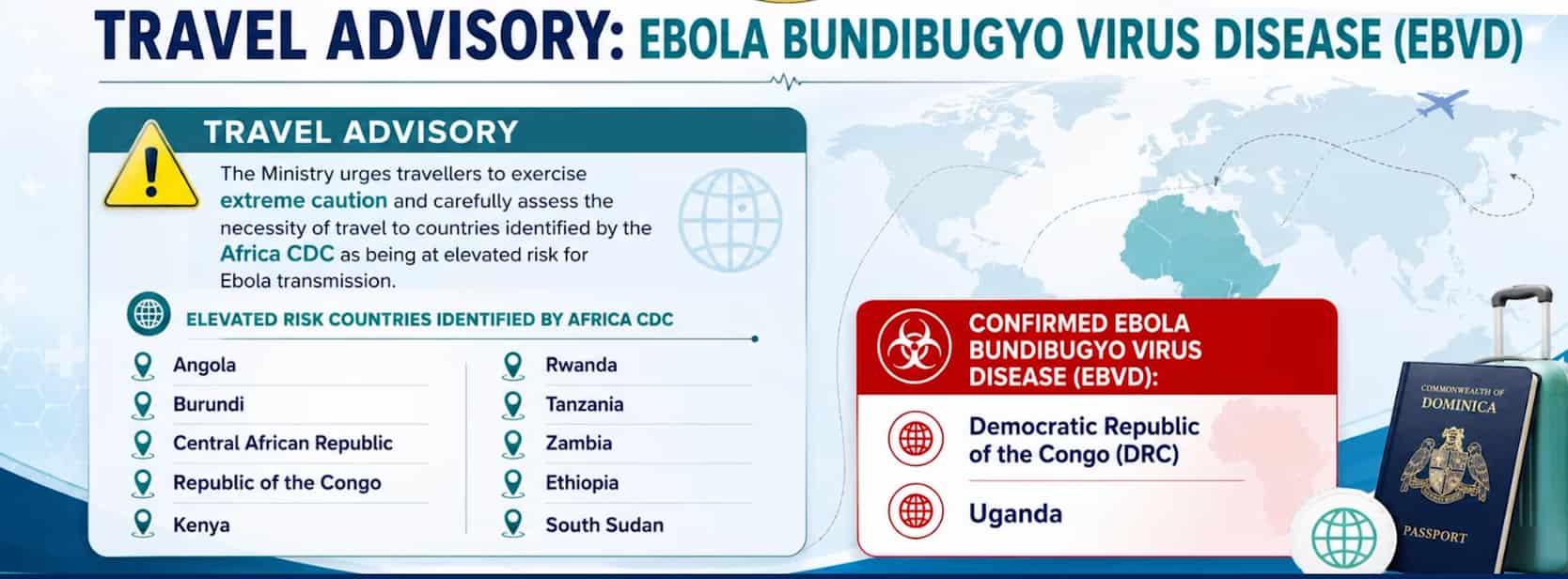 Dominica issues ebola advisory, tightens screening