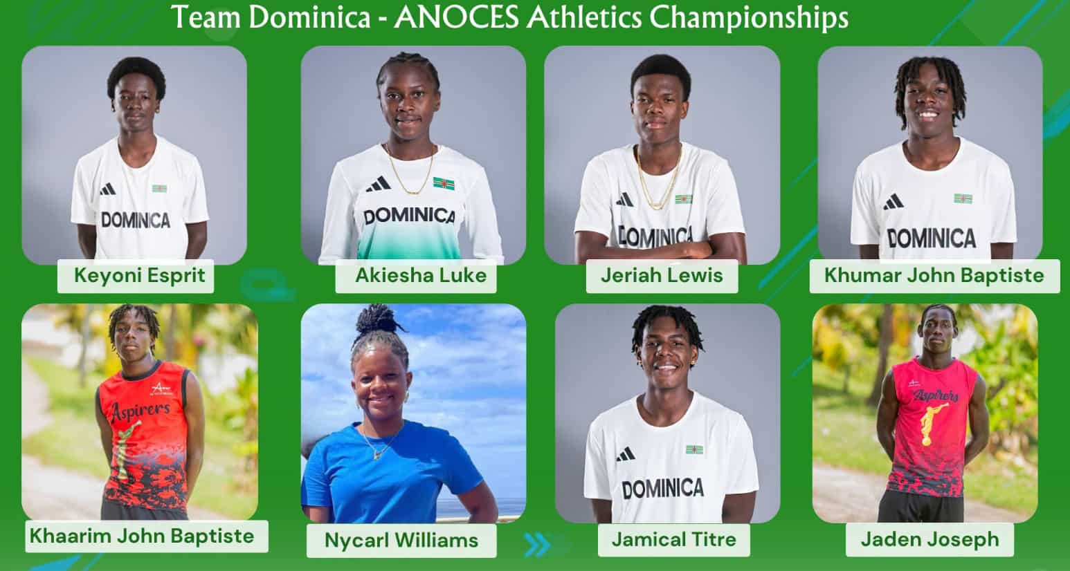 Dominica finishes 6th at Revived ANOECS Championships