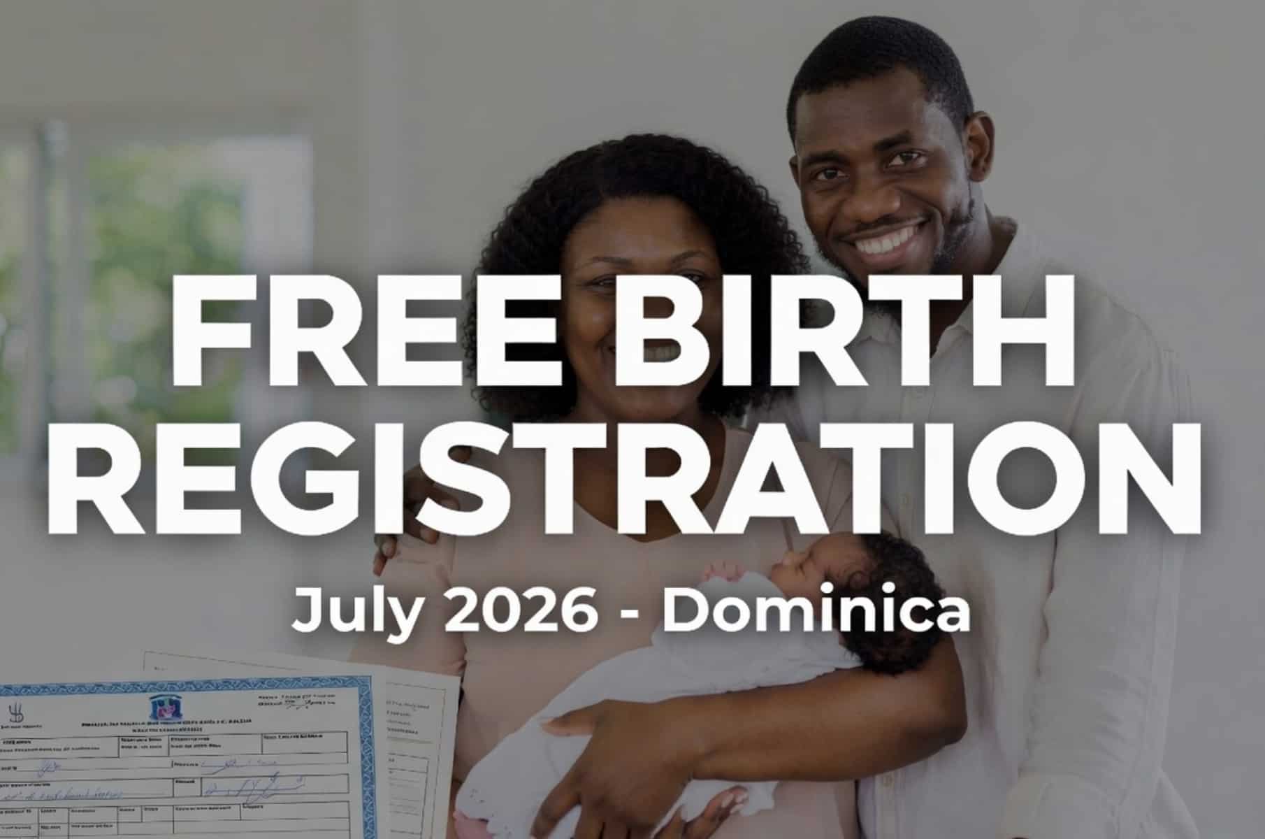 Dominica offers free birth registration assistance in July | Dominica News