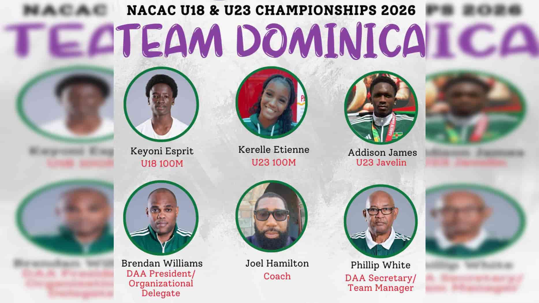 Dominica names team for NACAC U18 & U23 Championships