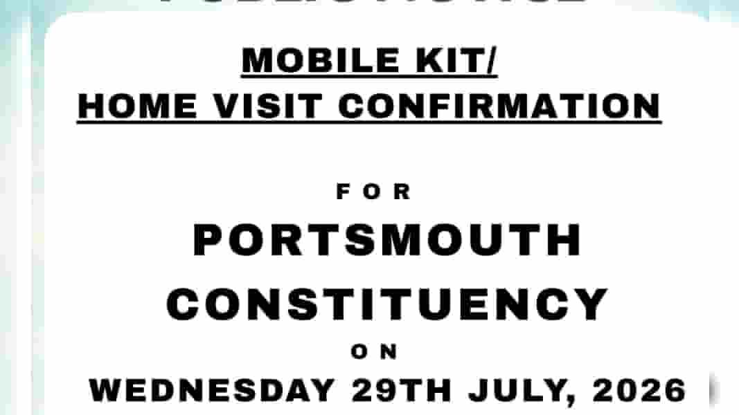 Electoral office schedules Portsmouth home visits