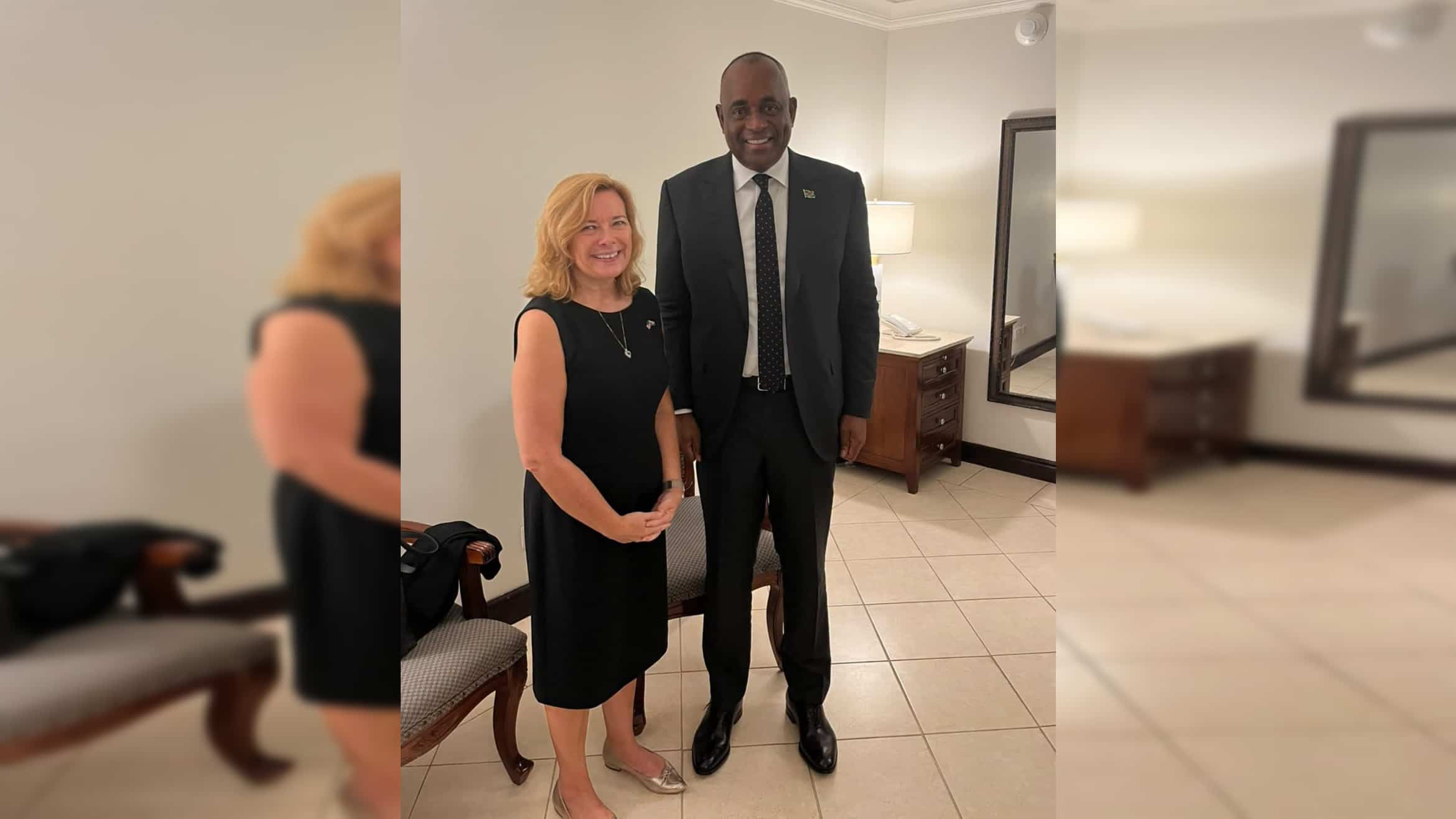 PM Skerrit Meets U.S. Diplomat to Boost Bilateral Ties