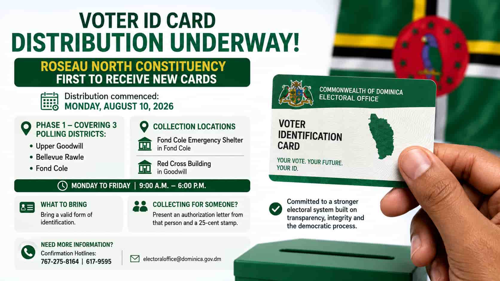 Roseau North Voter ID Card Distribution Begins
