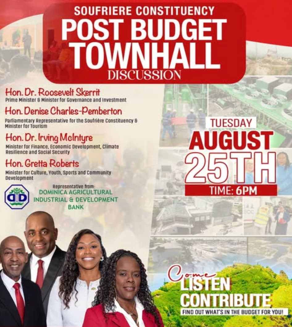 Post-Budget Town Hall Meetings Planned in Dominica