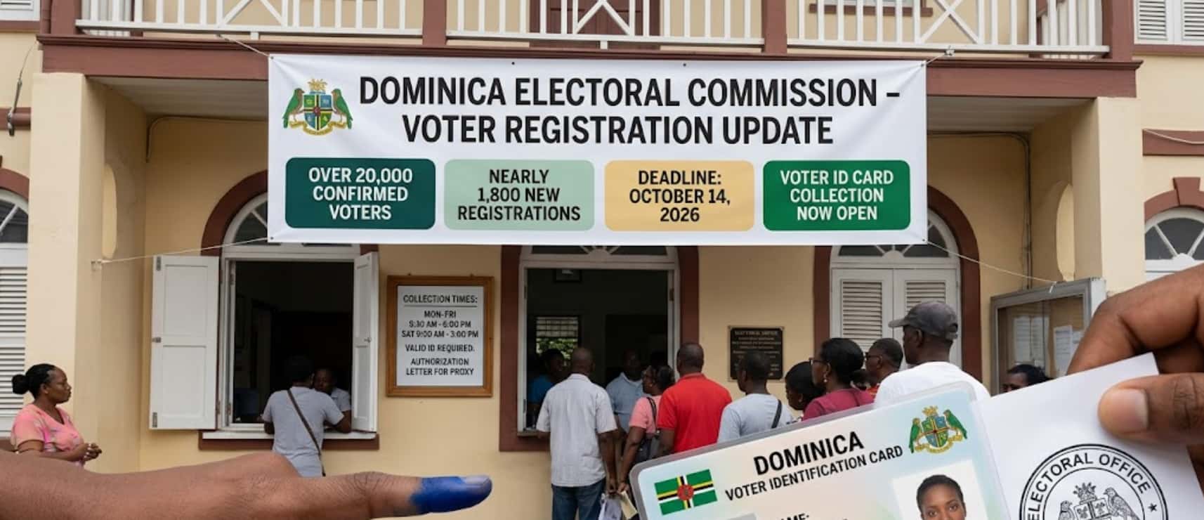 Dominica Electoral Commission confirms 20,455 voters