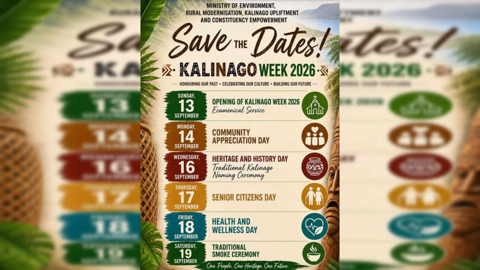 Kalinago Week 2026 set for September 13-19