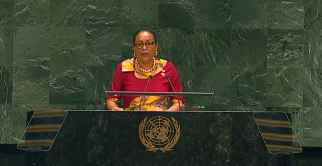 President Burton Calls for Climate Resilience at UN Assembly