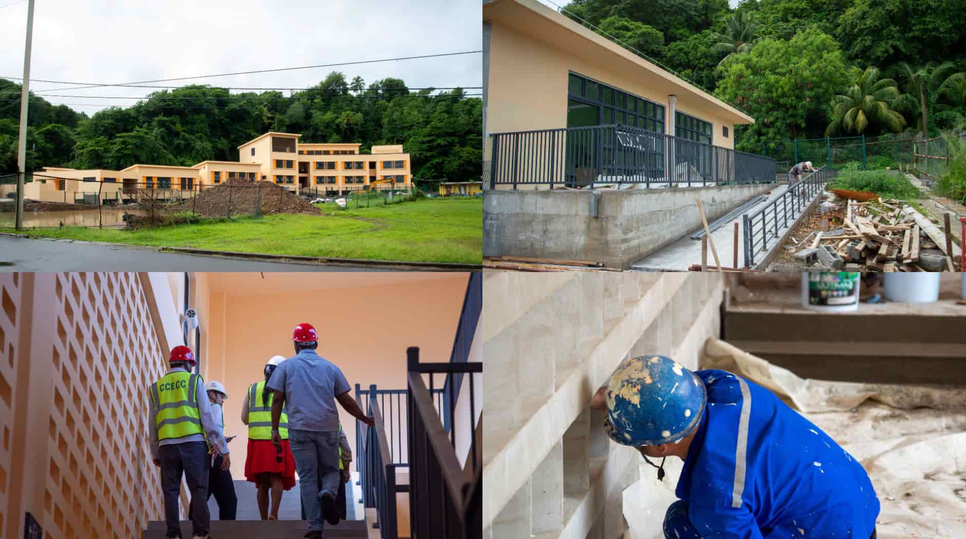 Dominica Reviews Progress on China-Funded School Project